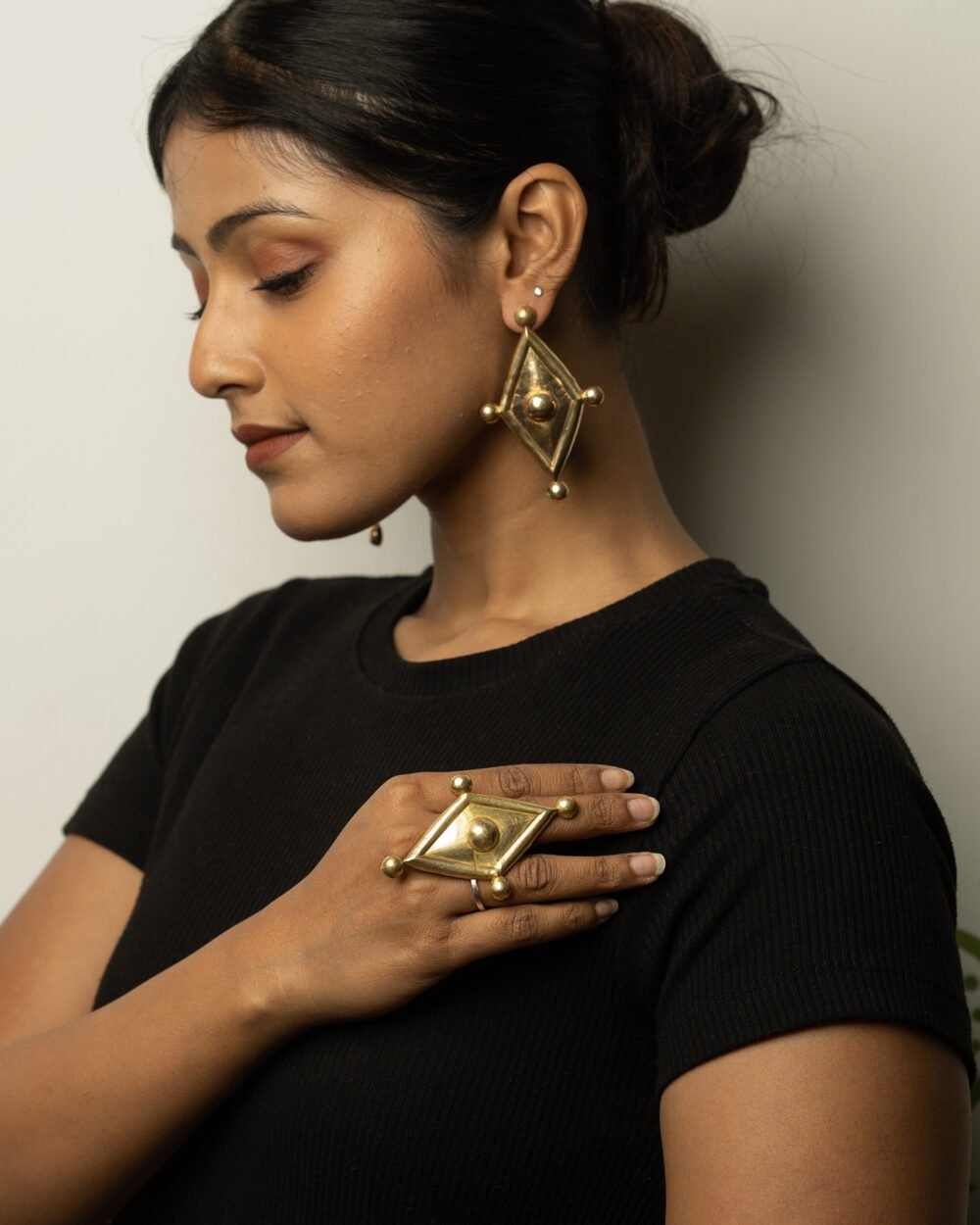 Barfi Earring & Fingerring