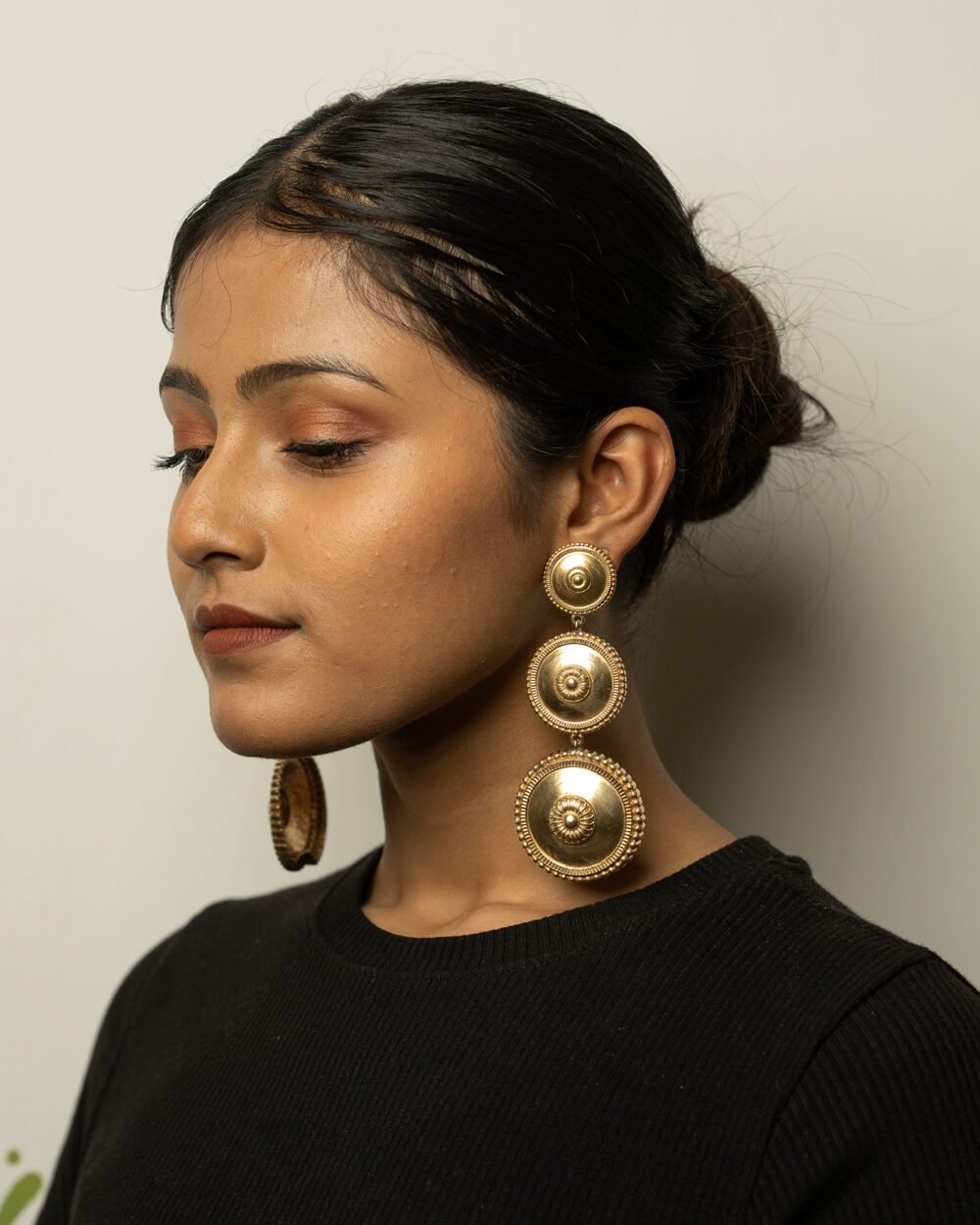Vartula 3 Layer Earring