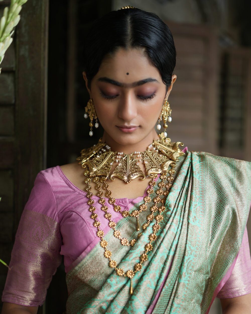 Phulkari 3 Layer Neckpiece